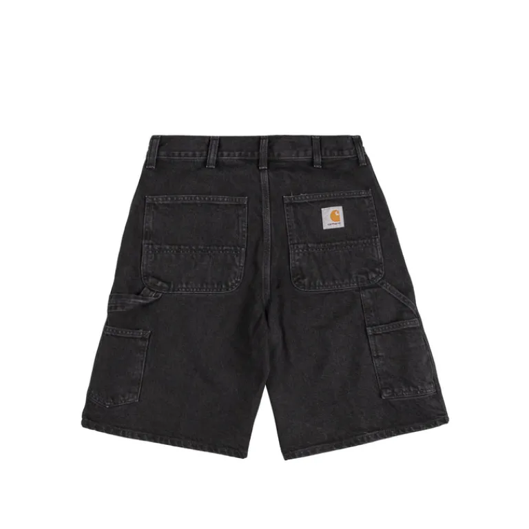 Shorts*Carhartt WIP Single Knee Short Black Stone Washed