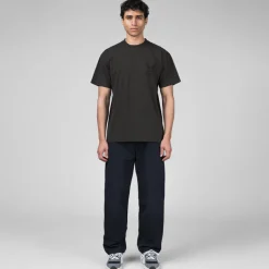 Hosen*Carhartt WIP Single Knee Pant Black Stone Canvas