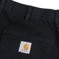 Hosen*Carhartt WIP Single Knee Pant Black Stone Canvas