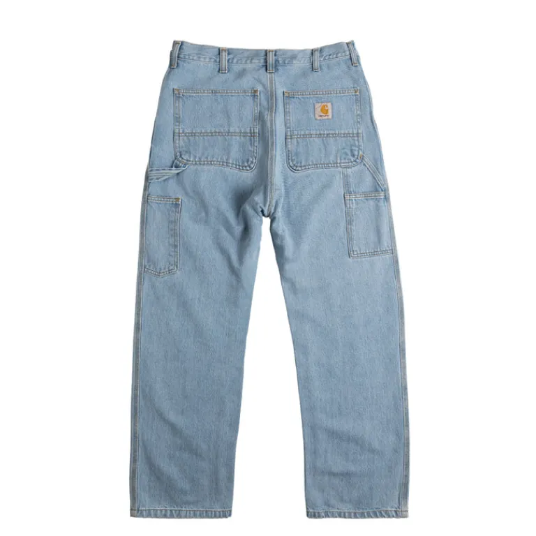 Hosen*Carhartt WIP Single Knee Pant Blue Heavy Stone Bleached