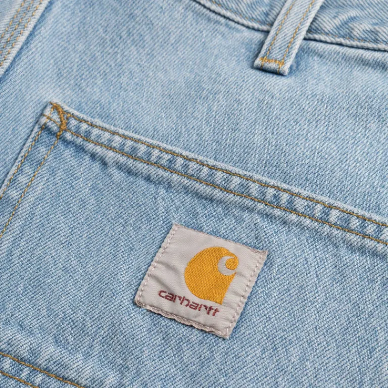 Hosen*Carhartt WIP Single Knee Pant Blue Heavy Stone Bleached