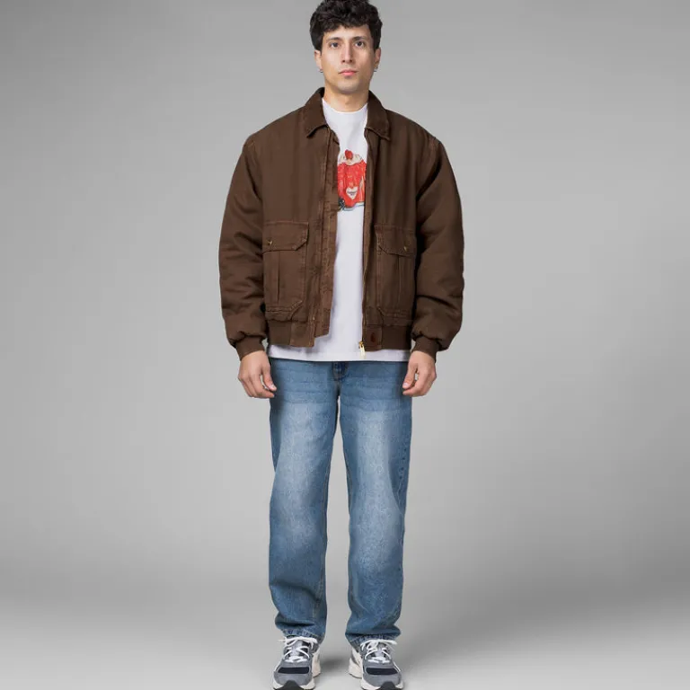 Jacken*Carhartt WIP Stanton Jacket Chocolate / Chocolate Stone Dyed