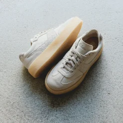 Leder Sneaker|Terrace Casual Sneaker*Clarks Originals Tor 80. W Off White Combi