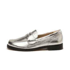 Leder Sneaker|Loafer*Clarks Straven Edge Silver Leather