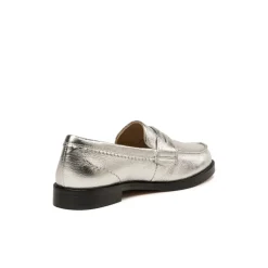 Leder Sneaker|Loafer*Clarks Straven Edge Silver Leather
