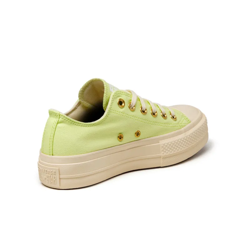 Vegane Sneaker|Plateau Sneaker*Converse Chuck Taylor All Star Lift Ox Citron This / Natural Ivory