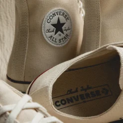 Leder Sneaker|High-Top Sneaker*Converse Chuck Taylor All Star '70 Hi Parchment / Garnet / Egret