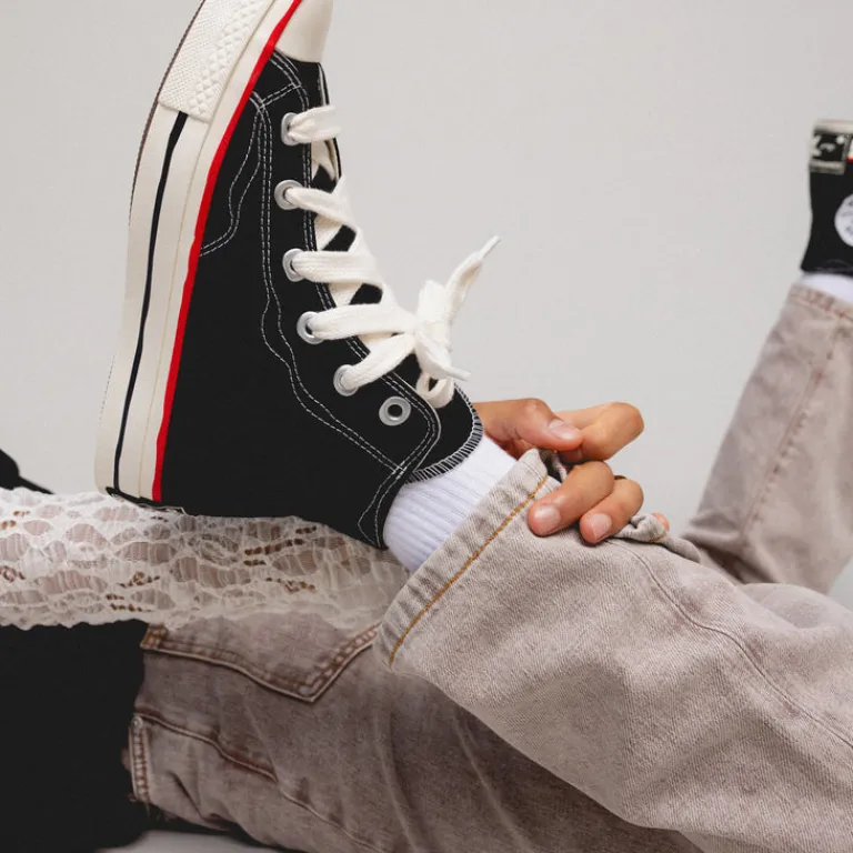 Vegane Sneaker|High-Top Sneaker*Converse Chuck Taylor All Star '70 Hi *Sketch Pack* Black / White / Red