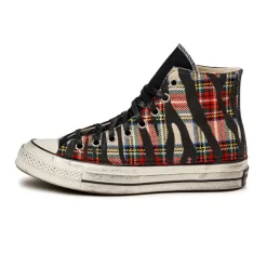 Leder Sneaker|High-Top Sneaker*Converse Chuck Taylor All Star '70 Hi Black Tartan Zebra