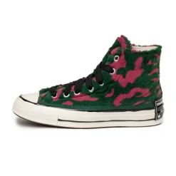 Leder Sneaker|High-Top Sneaker*Converse Chuck Taylor All Star '70 Hi *Luxe Plush* Astrodust / Green Envy / Egret