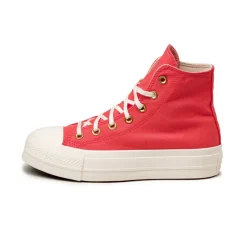 Vegane Sneaker|High-Top Sneaker*Converse Chuck Taylor All Star '70 Lift Hi Watermelon Slushy / Egret / White