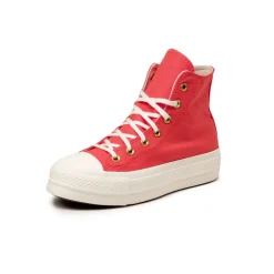 Vegane Sneaker|High-Top Sneaker*Converse Chuck Taylor All Star '70 Lift Hi Watermelon Slushy / Egret / White