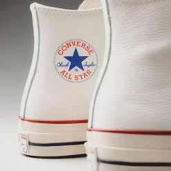 Leder Sneaker|High-Top Sneaker*Converse Chuck Taylor All Star '70 Hi Egret / Natural Ivory / Blue