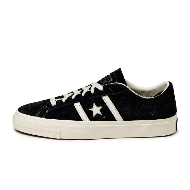 Leder Sneaker*Converse One Star Academy Pro *Suede* Black / Egret