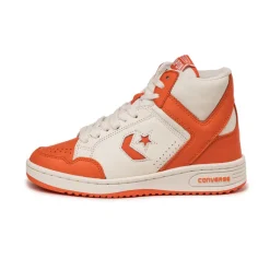 High-Top Sneaker|Leder Sneaker*Converse Weapon Mid Oange / Vintage White / Orange