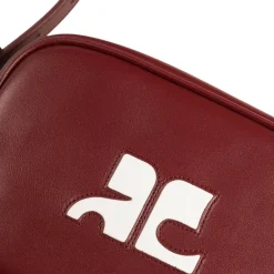 Taschen*Courreges Reedition Leather Camera Bag Dark Red