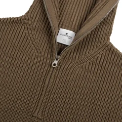 Crewnecks*Courreges Ribbed Wool Trucker Sweater Mocha