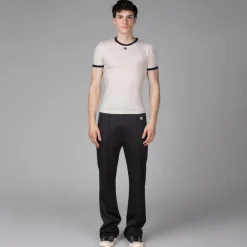 T-Shirts*Courreges Signature Contrast T-Shirt Heritage White / Navy