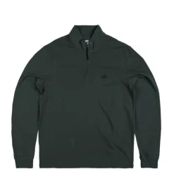 T-Shirts*C.P. Company Stretch Piquet Polo Long Sleeve Dark Shadow
