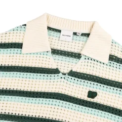 Knitwear*Daily Paper Crochet V-Neck Sweater White