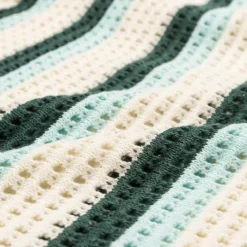 Knitwear*Daily Paper Crochet V-Neck Sweater White
