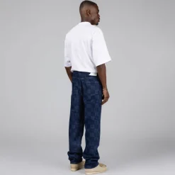 Hosen*Daily Paper Kibo Check Jacquard Jeans Blue