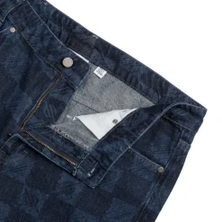 Hosen*Daily Paper Kibo Check Jacquard Jeans Blue