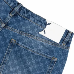 Shorts*Daily Paper Monogram Denim Shorts Blue