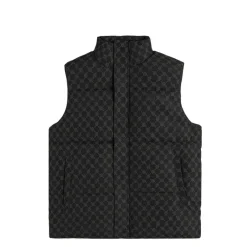 Westen*Daily Paper Pondo Cotton Monogram Bodywarmer Black