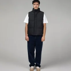 Westen*Daily Paper Pondo Cotton Monogram Bodywarmer Black