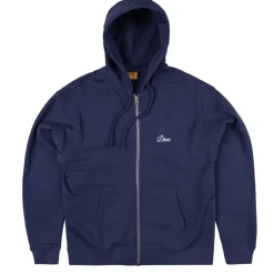 Hoodies*Dime Cursive Zip Hoodie Night Blue