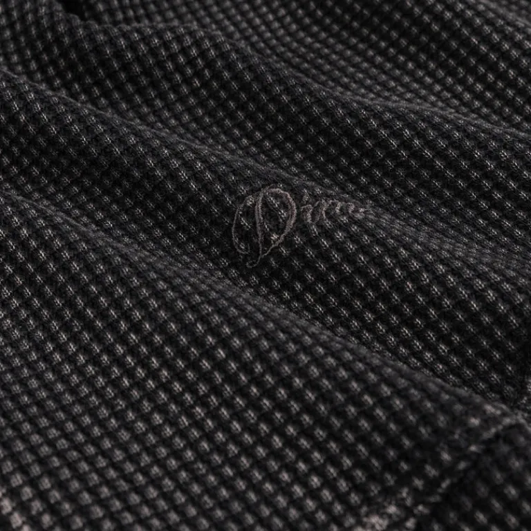 Hoodies*Dime Premium Waffle Zip Hoodie Faded Black