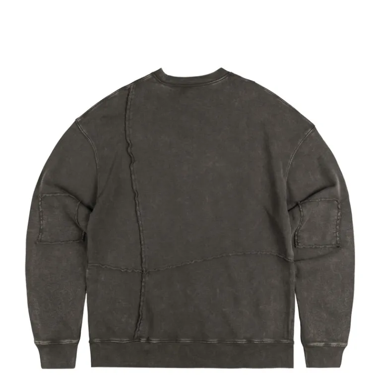 Crewnecks*Dime Reverse Stitch Crewneck Charcoal Washed
