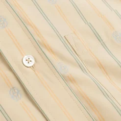 Hemden*Drole de Monsieur La Chemise Rayée Monogramme Light Beige