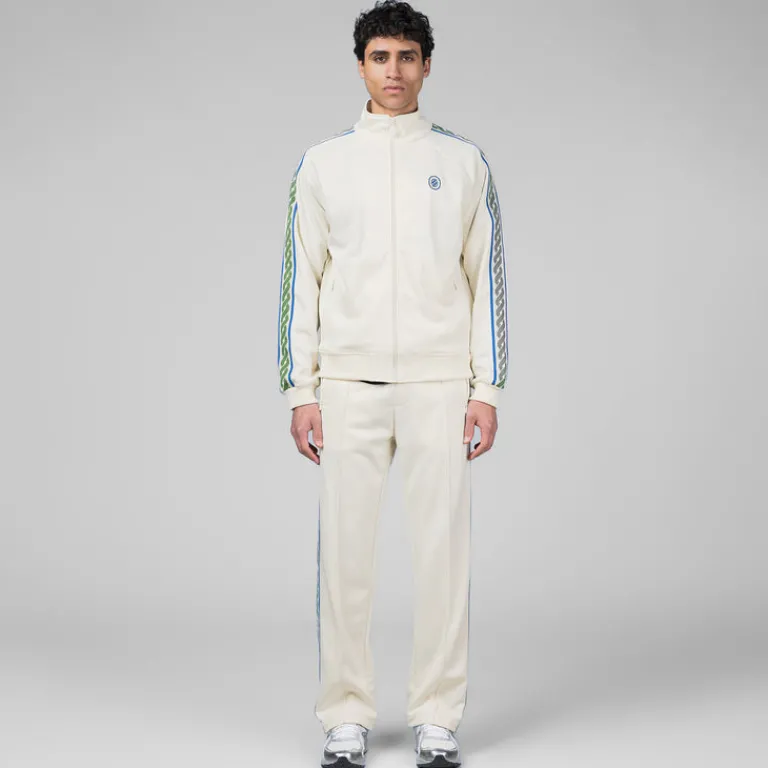 Crewnecks*Drole de Monsieur La Track Jacket Tresse Off White