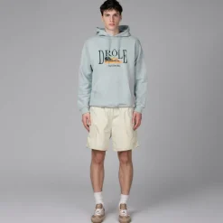 Hoodies*Drole de Monsieur Le Hoodie Tennis Court Light Blue
