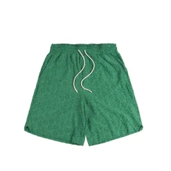 Shorts*Drole de Monsieur Le Short Monogramme Emeraude