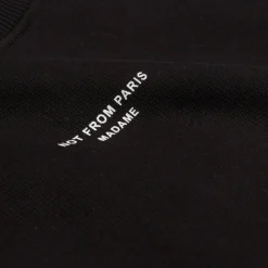 Crewnecks*Drole de Monsieur Le Sweatshirt Slogan Classique Black