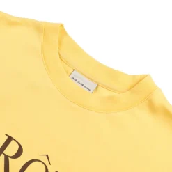 T-Shirts*Drole de Monsieur Le T-Shirt Tennis Court Light Yellow