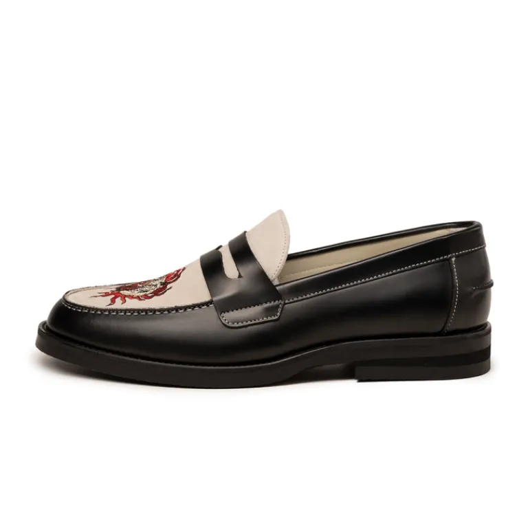 Leder Sneaker|Loafer*Duke + Dexter Wilde Penny Loafer Fire Tiger