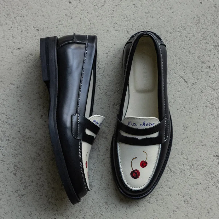 Leder Sneaker|Loafer*Duke + Dexter Wilde Penny Loafer W Cherry