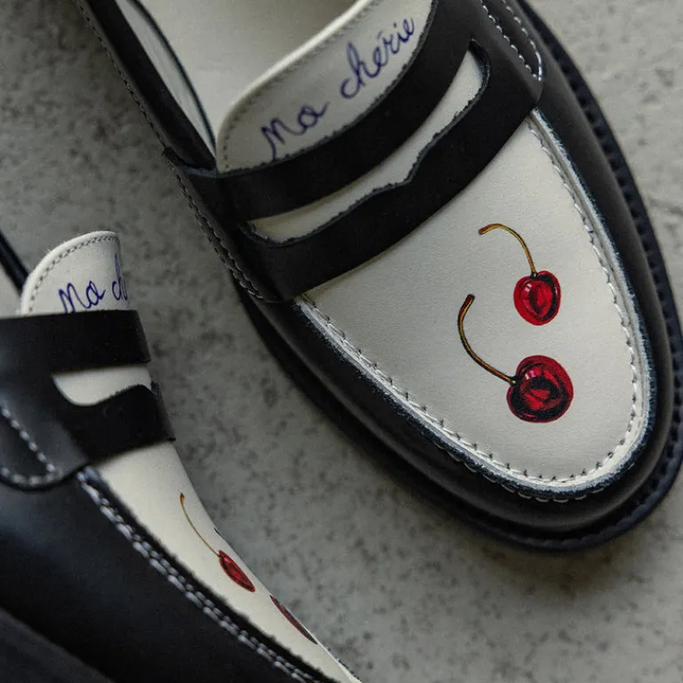 Leder Sneaker|Loafer*Duke + Dexter Wilde Penny Loafer W Cherry