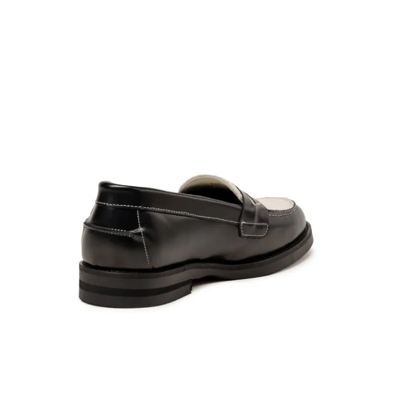 Leder Sneaker|Loafer*Duke + Dexter Wilde Pony Loafer W Black / White
