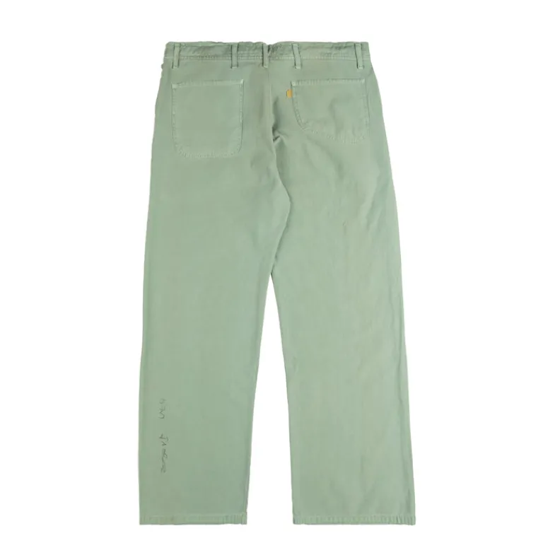 Hosen*ERL Distressed Chino Army Green