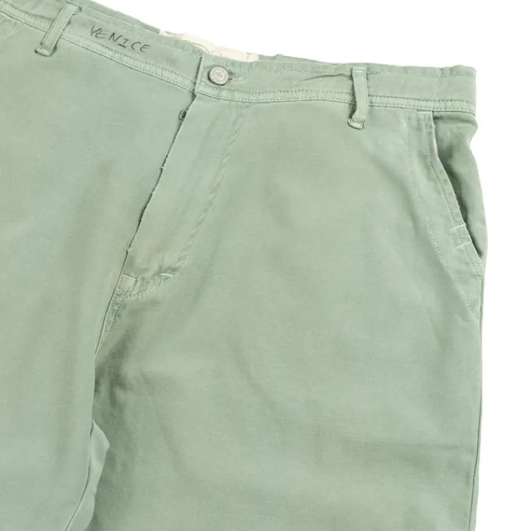 Hosen*ERL Distressed Chino Army Green