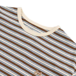 T-Shirts*ERL Striped Long Sleeve T-Shirt Knit Brown