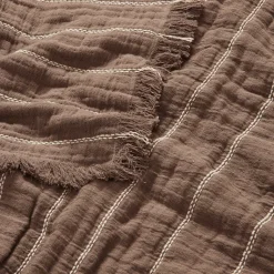 Schlafzimmer*Ferm Living Aires Bedspread - Double Stone