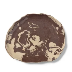 Geschirr|Küche*Ferm Living Ryu Platter - 26 Sand / Brown