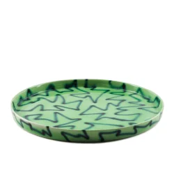 Geschirr*Frizbee Ceramics Tray M Green Pizza
