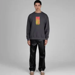 Crewnecks*Fucking Awesome Hate The Pain Away Crewneck Charcoal